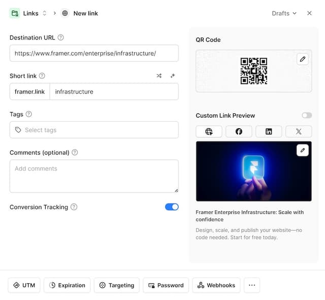 Link Builder screenshot